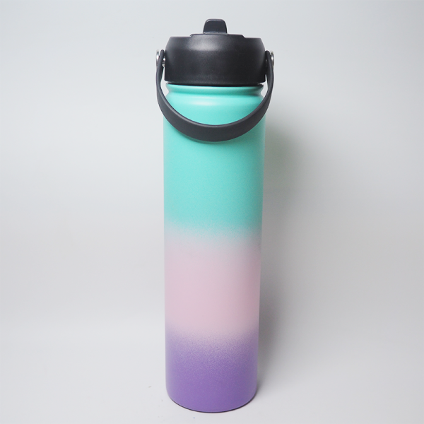 25oz 750ml sport bottle with leak proof lid double wall vacuum flask insulated stainless steel water bottle for travel camping (copy)