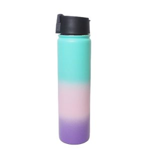 25oz sport bottle with leak proof lid double wall vacuum flask insulated stainless steel water bottle for travel camping 750ml