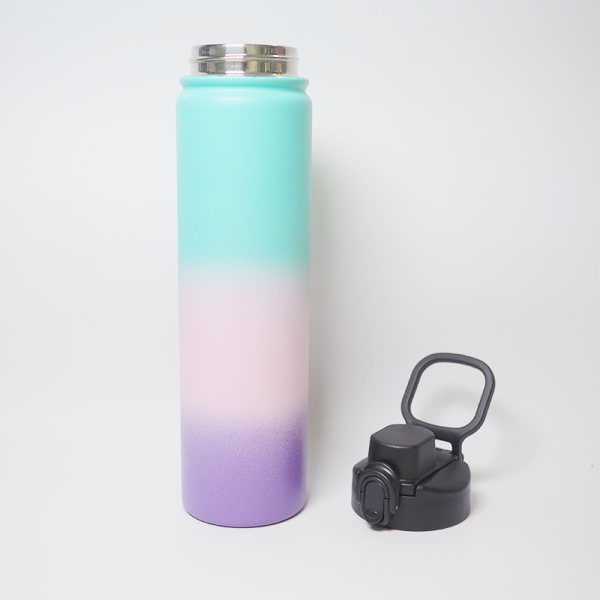vacuum flasks & thermoses 750ml 25oz double wall stainless steel water bottle silicone tea mugs gift insulated