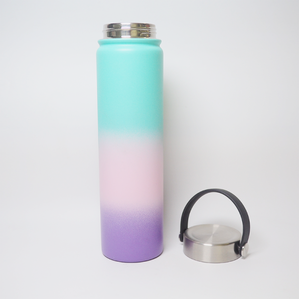 750ml tumbler double walled stainless steel water bottle with metal lid portable outdoor sport vacuum flasks