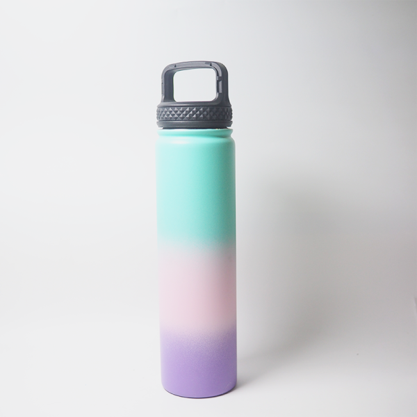 25oz 750ml sport bottle with leak proof lid double wall vacuum flask insulated stainless steel water bottle for travel camping