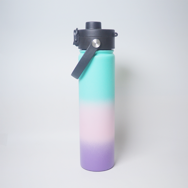 750ml 25oz tumbler double walled stainless steel water bottle with push button lid portable outdoor sport vacuum flasks