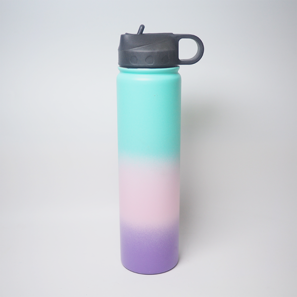 750ml 25oz water bottle customized double wall stainless steel reusable vacuum insulated with straw lid flasks & tumbler