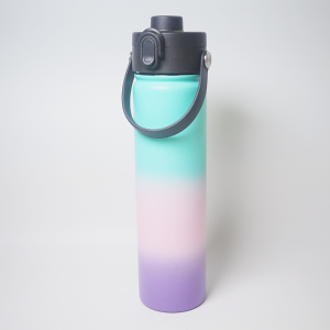 750ml 25oz tumbler double walled stainless steel water bottle with push button lid portable outdoor sport vacuum flasks