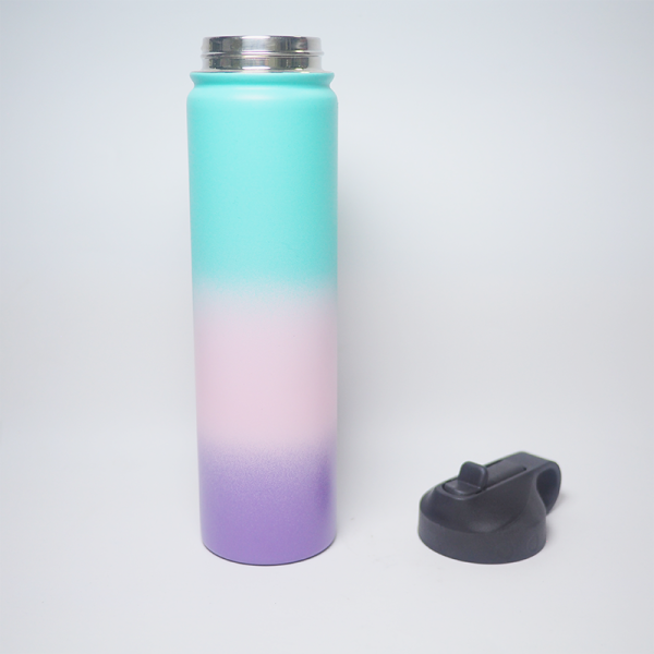 750ml 25oz water bottle customized double wall stainless steel reusable vacuum insulated with straw lid flasks & tumbler
