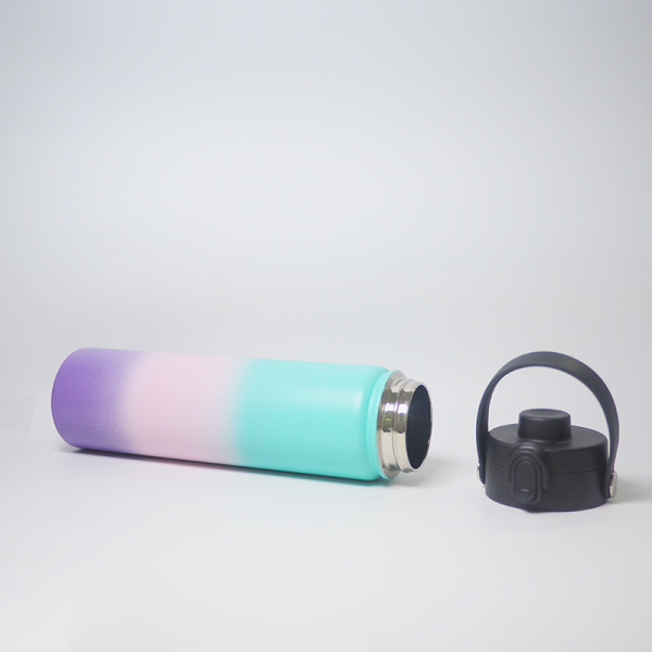 750ml 25oz tumbler double walled stainless steel water bottle with push button lid portable outdoor sport vacuum flasks