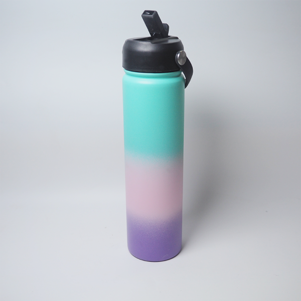 25oz 750ml sport bottle with leak proof lid double wall vacuum flask insulated stainless steel water bottle for travel camping (copy)