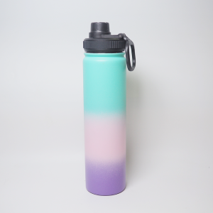 vacuum flasks & thermoses 750ml 25oz double wall stainless steel water bottle silicone tea mugs gift insulated