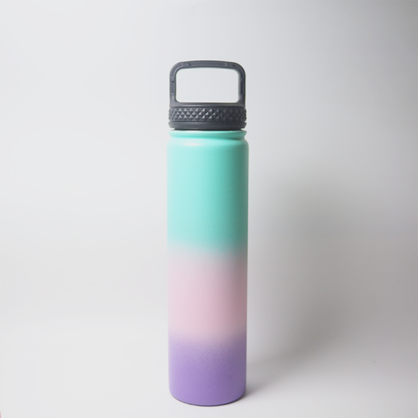 25oz 750ml sport bottle with leak proof lid double wall vacuum flask insulated stainless steel water bottle for travel camping