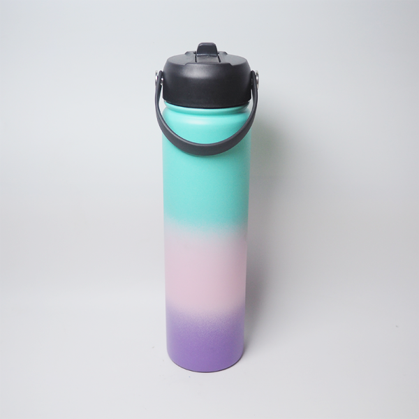25oz 750ml sport bottle with leak proof lid double wall vacuum flask insulated stainless steel water bottle for travel camping (copy)