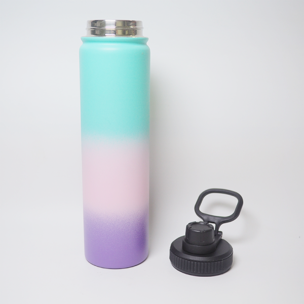 vacuum flasks & thermoses 750ml 25oz double wall stainless steel water bottle silicone tea mugs gift insulated